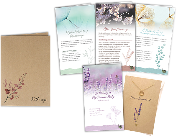 miscarriage support folder